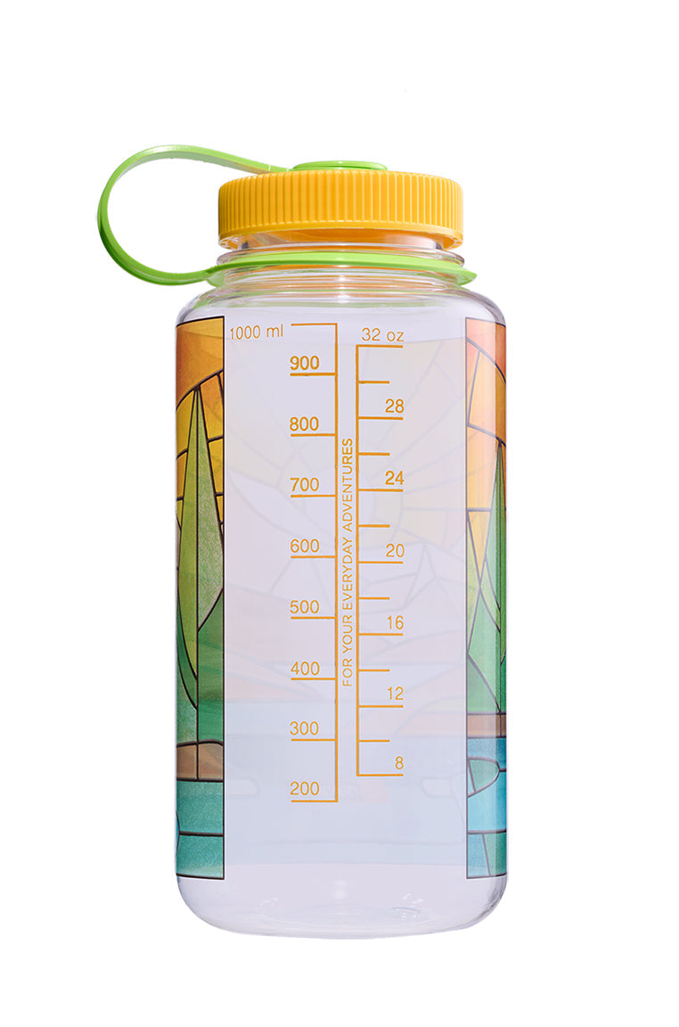 32oz Wide Mouth Stained Glass Print Bottles